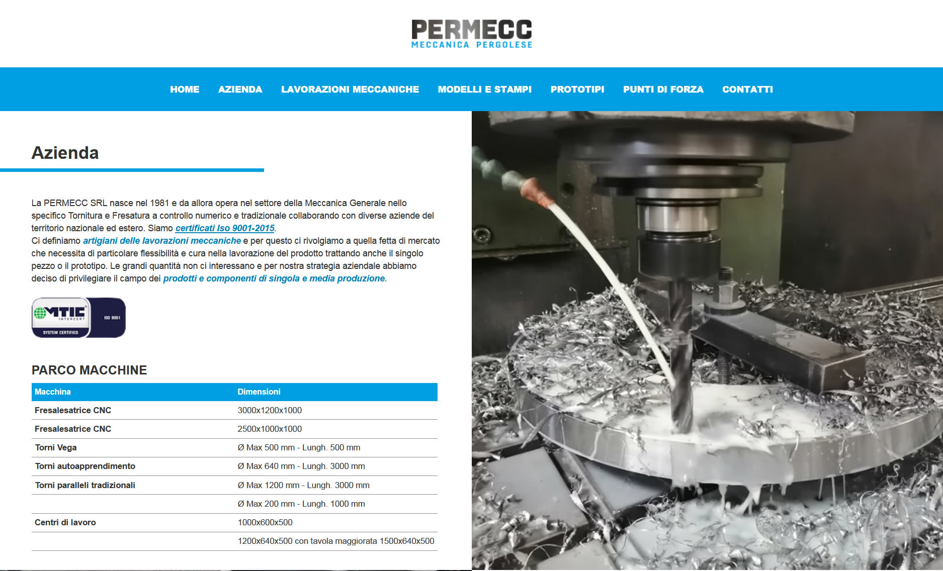 Sito web Permecc