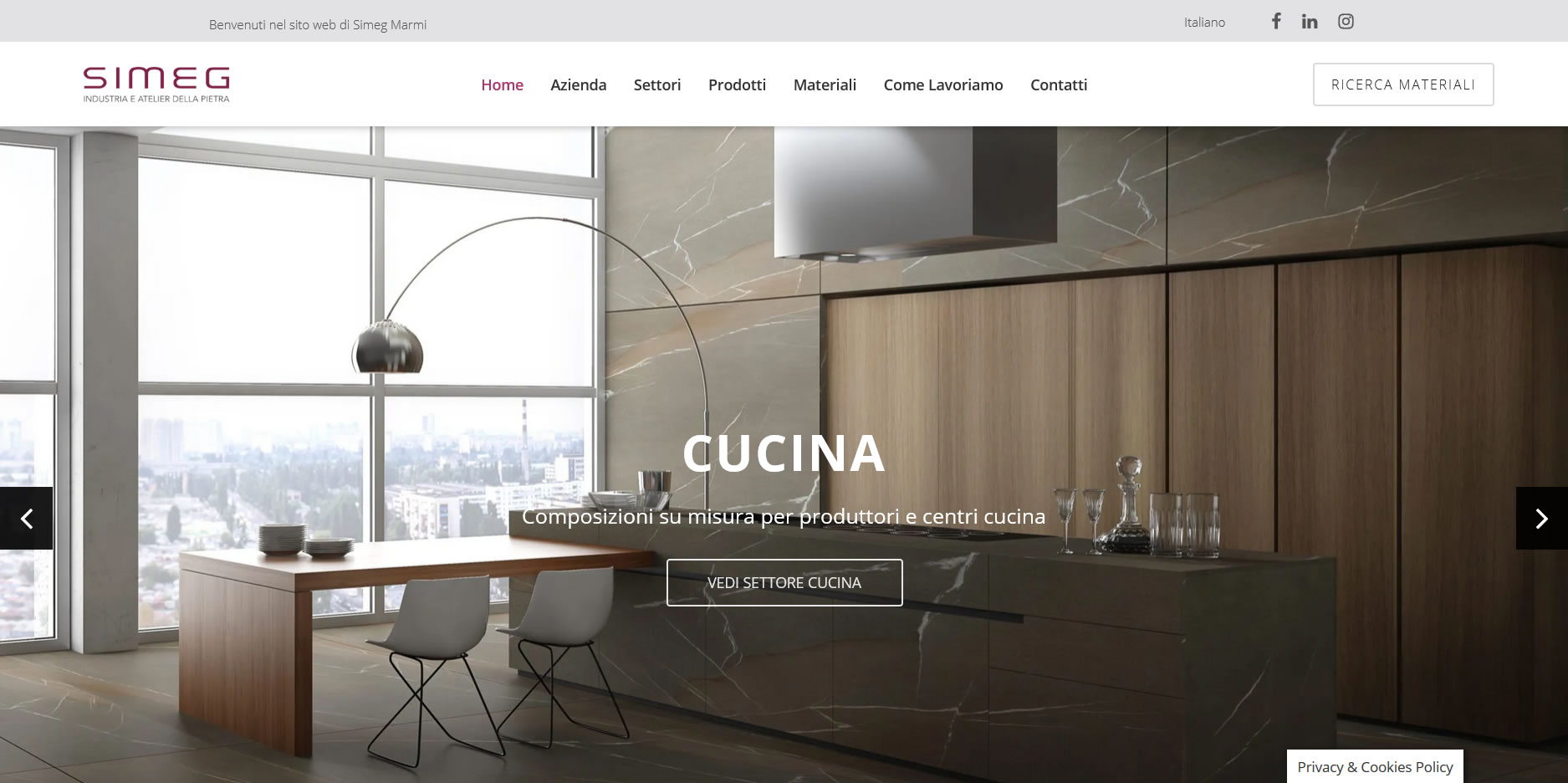 Sito web Simeg