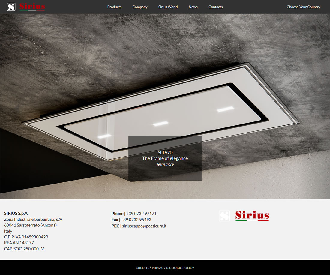 Sito web di Sirius
